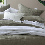 Laundered Linen Quillted Euro - Pair