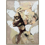 Art - Lady in profile- Framed