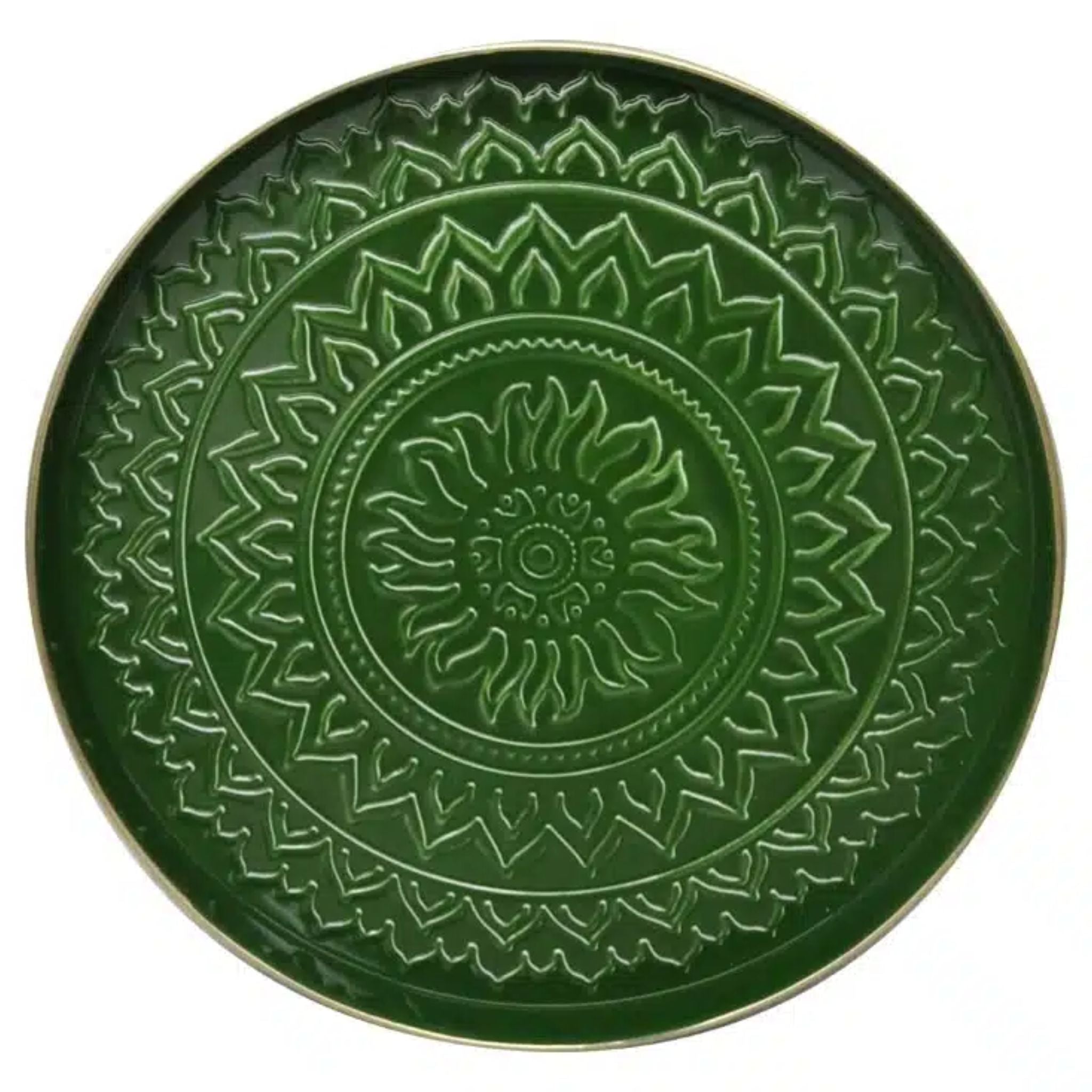 Tray - Metal with enamel finish - Aztec Pattern