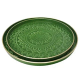 Tray - Metal with enamel finish - Aztec Pattern