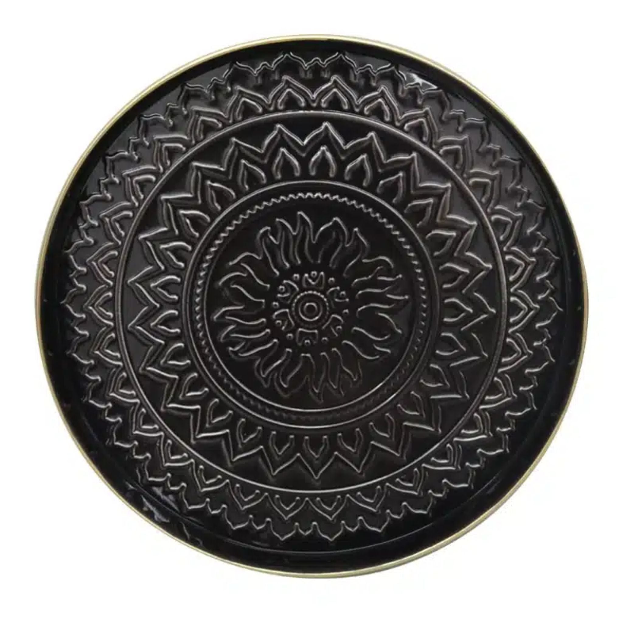 Tray - Metal with enamel finish - Aztec Pattern