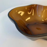 Decorative Bowl - Amber Glass