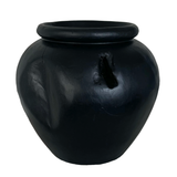 Pot - Organic Teak Pot - Black - 27cm
