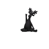 Christmas - Black Resin Reindeer