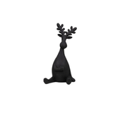 Christmas - Black Resin Reindeer