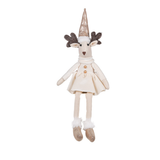 Christmas - Velvet Sitting Reindeer
