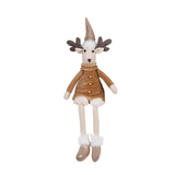 Christmas - Velvet Sitting Reindeer