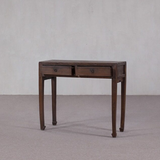 Console - c1920 Dark Stain 2 Drawers