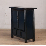 Cabinet - c1900 Deep Ocean Blue Lacquer 2 doors