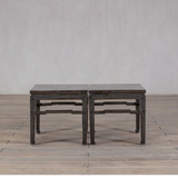 Side Table - c 1900 Olive Green Lacquer