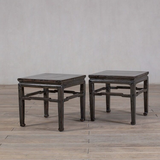 Side Table - c 1900 Olive Green Lacquer