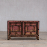 Cabinet - c1920 Dusty Pink Lacquer 2 doors