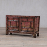 Cabinet - c1920 Dusty Pink Lacquer 2 doors