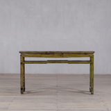 Console - c1900 with Rail Olive Green Lacquer