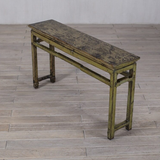 Console - c1900 with Rail Olive Green Lacquer