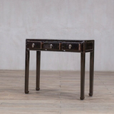 Console - c1920 Black Lacquer 3 Drawers  98cm