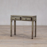 Console - c1920 Pale Green Lacquer 2 Drawers 98cm