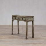 Console - c1920 Pale Green Lacquer 2 Drawers 98cm