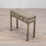 Console - c1920 Pale Green Lacquer 2 Drawers 98cm