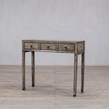 Console - c1920 Pale Green Lacquer 3 Drawers 101cm