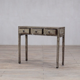 Console - c1920 Pale Green Lacquer 3 Drawers 101cm