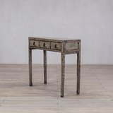 Console - c1920 Pale Green Lacquer 3 Drawers 101cm