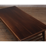 Coffee Table - Reclaimed Pine Brown Stain with Rubbed Detail