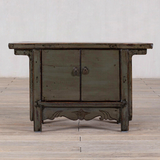 Cabinet - c1920 Deep Olive Green Lacquer 2 Doors