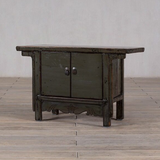 Cabinet - c1920 Deep Olive Green Lacquer 2 Doors