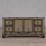 Cabinet - c1920 Green Lacquer - 2 Doors 4 Drawers