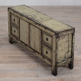 Cabinet - c1920 Green Lacquer - 2 Doors 4 Drawers