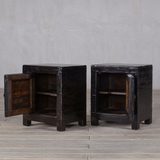 Bedside Cabinet Black Lacquer