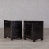 Bedside Cabinet Black Lacquer