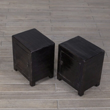 Bedside Cabinet Black Lacquer