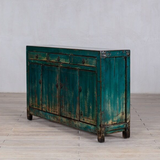 Cabinet - c1920 Jade Green Lacquer 3 Drawers 4 Doors