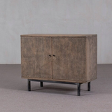 Cabinet - with Carved Detail and Iron Legs