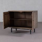 Cabinet - with Carved Detail and Iron Legs