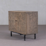 Cabinet - with Carved Detail and Iron Legs