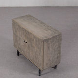 Cabinet - with Carved Detail and Iron Legs