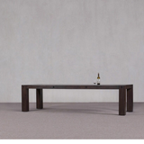 Dining Table - Dark Oak with Solid Legs 300cm