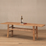 Coffee Table - c1920 Elm with Rail detail