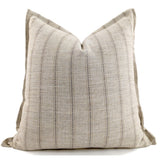 CUSHION COVER - INT EARTSTRIPED NATURAL