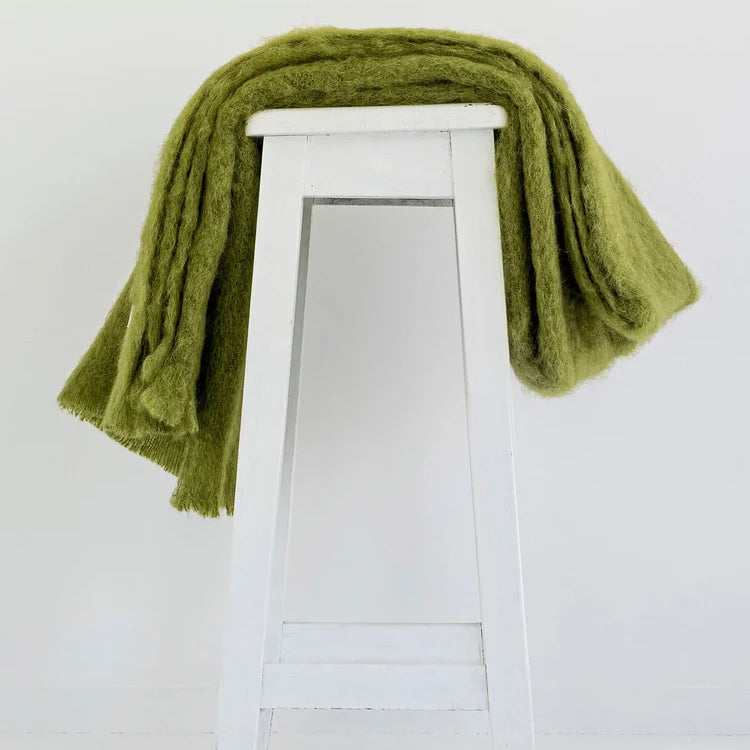 Mohair Knee Throw