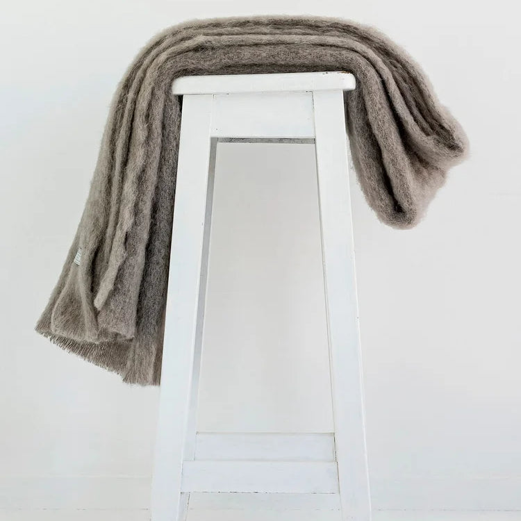 Mohair Knee Throw