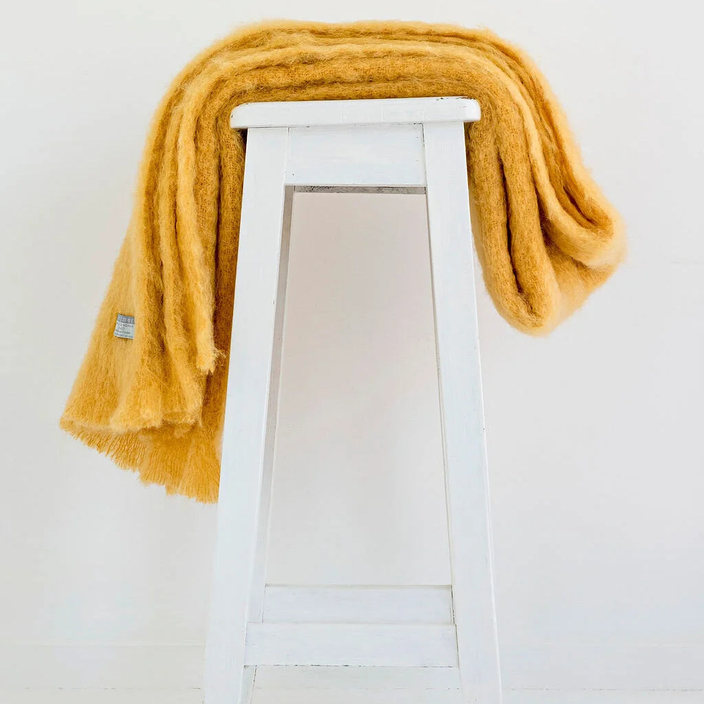 Mohair Knee Throw