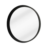 Mirror - Round with Black Oak Frame