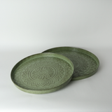 Tray - Metal with Aztec Pattern Summer