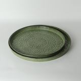 Tray - Metal with Aztec Pattern Summer