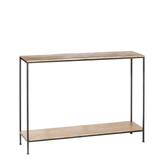 Metal Console table - Black and Brass