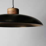 Pendant - Black and Gold Metal Round 61cm